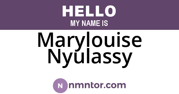 Marylouise Nyulassy