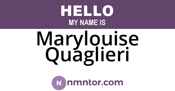 Marylouise Quaglieri