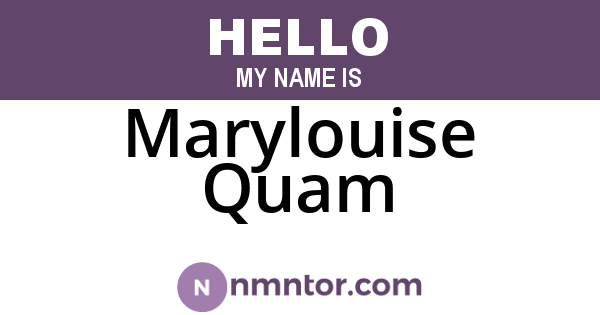 Marylouise Quam