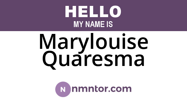 Marylouise Quaresma