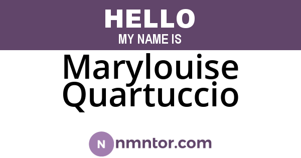 Marylouise Quartuccio