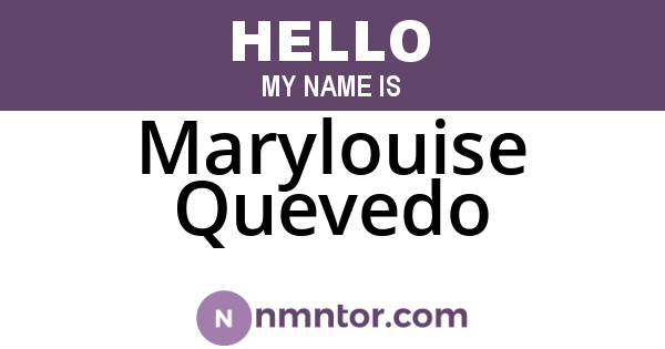 Marylouise Quevedo