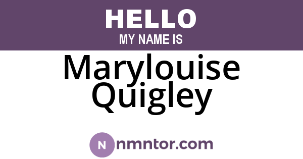 Marylouise Quigley