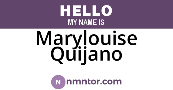 Marylouise Quijano