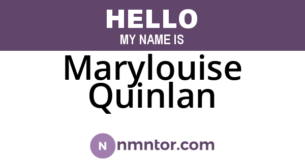 Marylouise Quinlan