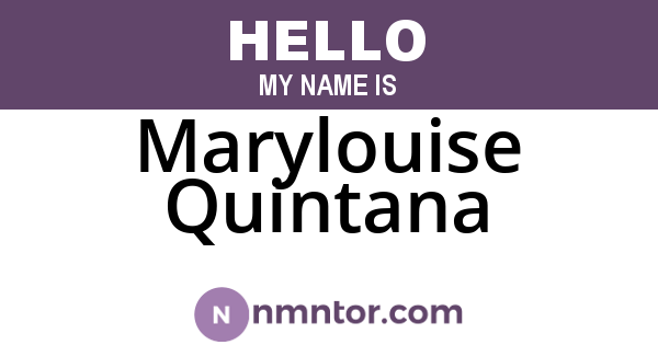Marylouise Quintana