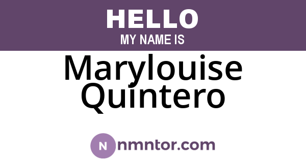 Marylouise Quintero