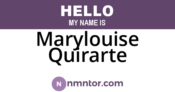 Marylouise Quirarte