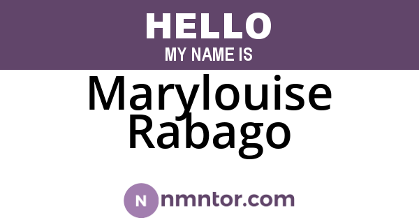 Marylouise Rabago