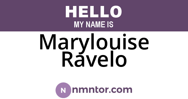 Marylouise Ravelo