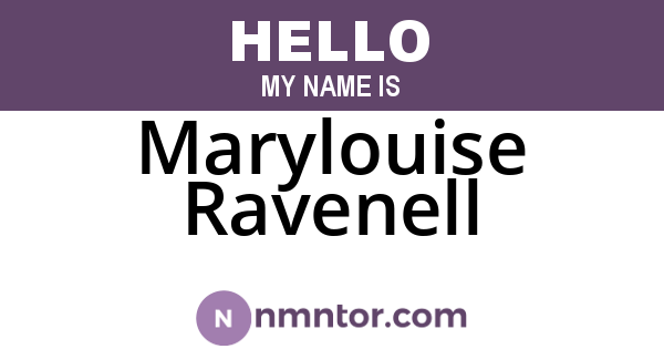Marylouise Ravenell