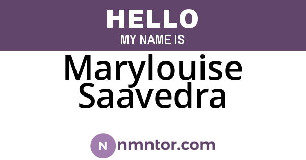 Marylouise Saavedra