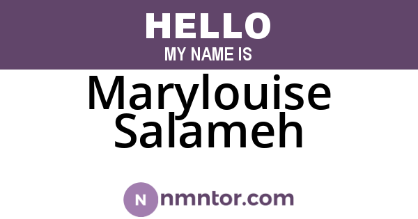 Marylouise Salameh