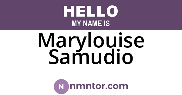Marylouise Samudio