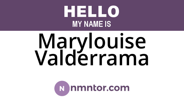 Marylouise Valderrama