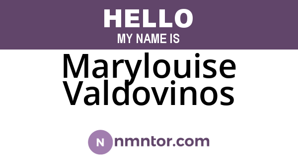 Marylouise Valdovinos