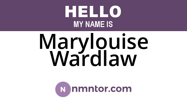 Marylouise Wardlaw