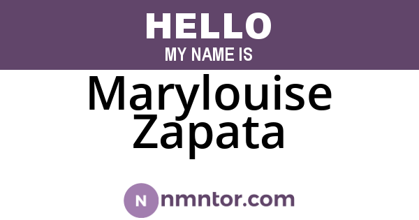 Marylouise Zapata