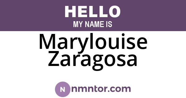 Marylouise Zaragosa