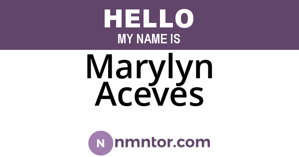 Marylyn Aceves