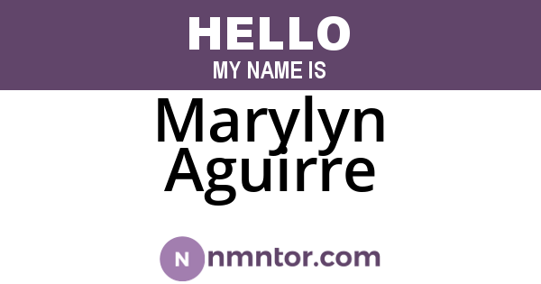 Marylyn Aguirre