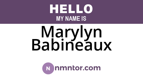 Marylyn Babineaux