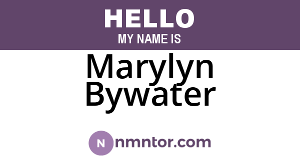 Marylyn Bywater