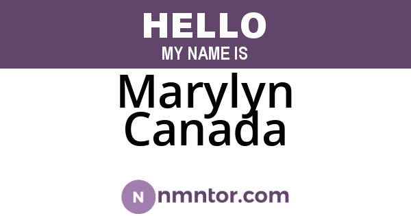 Marylyn Canada