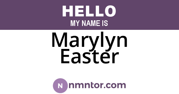 Marylyn Easter