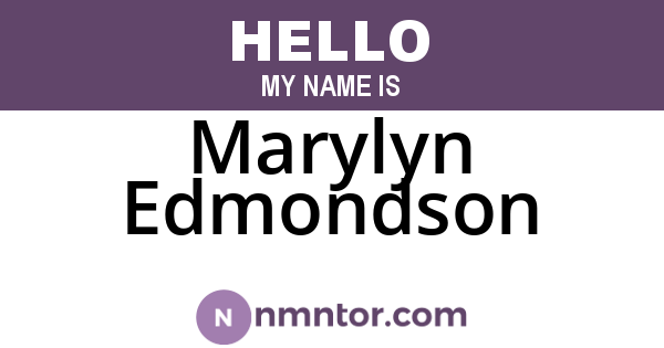 Marylyn Edmondson