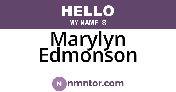 Marylyn Edmonson