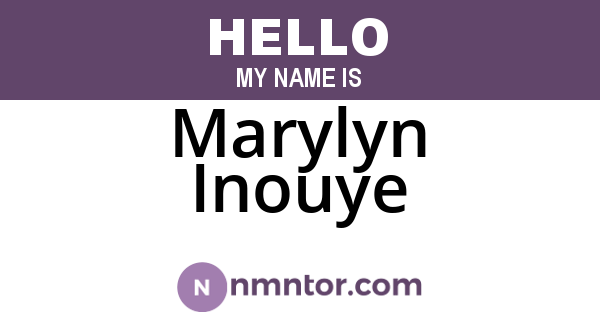 Marylyn Inouye