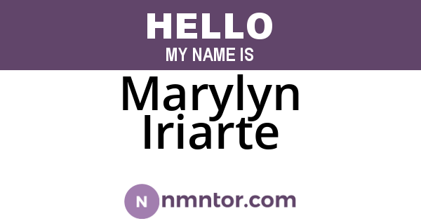Marylyn Iriarte