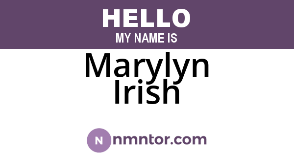 Marylyn Irish