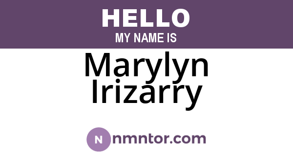 Marylyn Irizarry
