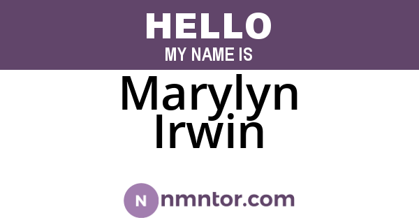 Marylyn Irwin