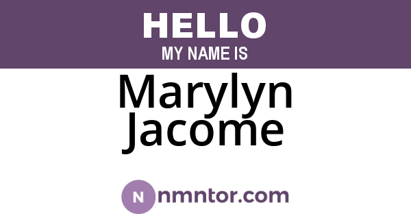 Marylyn Jacome