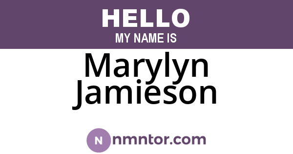 Marylyn Jamieson