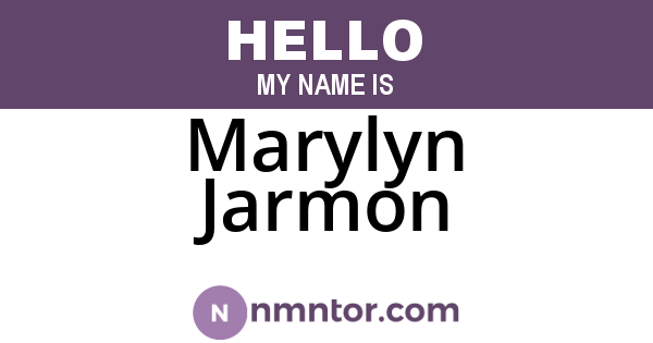 Marylyn Jarmon
