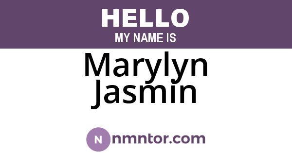 Marylyn Jasmin