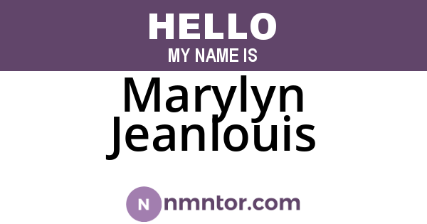 Marylyn Jeanlouis
