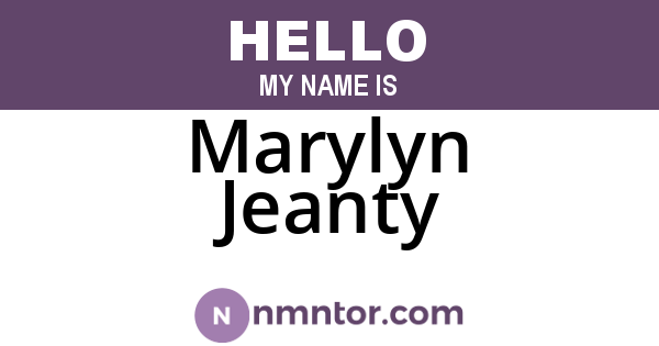 Marylyn Jeanty