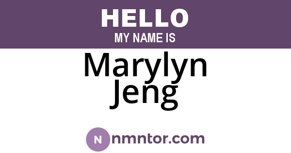 Marylyn Jeng