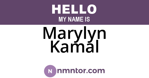 Marylyn Kamal