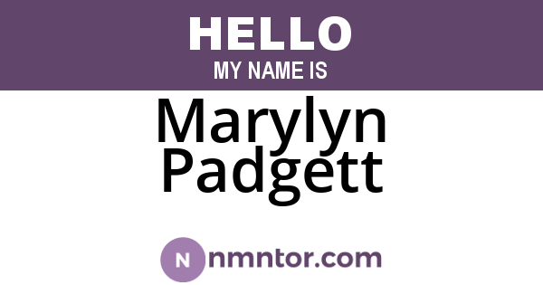 Marylyn Padgett