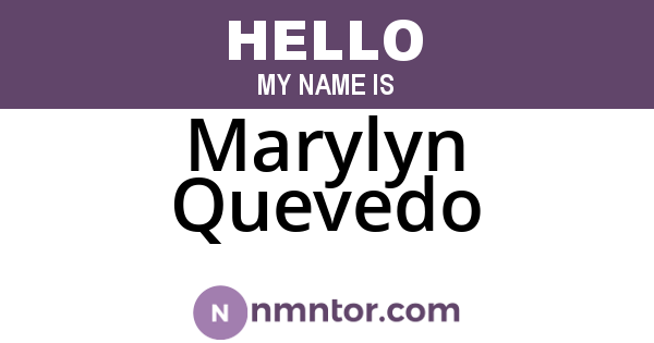 Marylyn Quevedo
