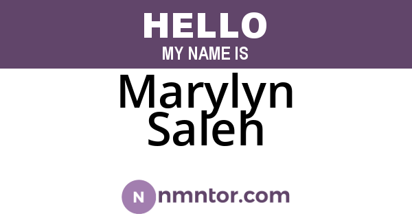 Marylyn Saleh