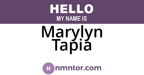 Marylyn Tapia