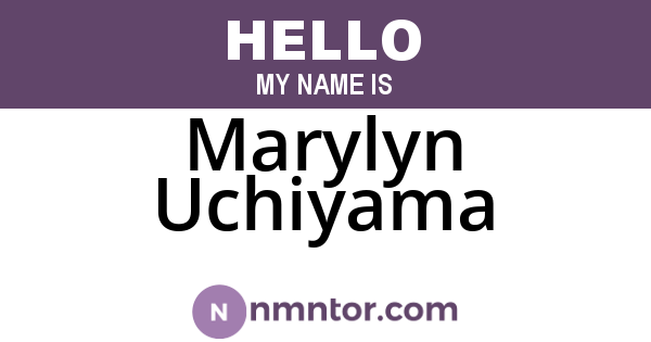 Marylyn Uchiyama