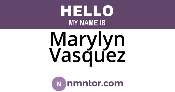 Marylyn Vasquez